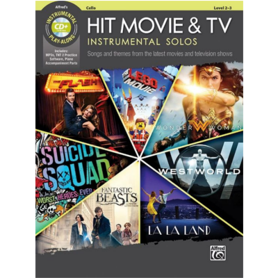 Hit Movie & TV Instrumental Solos for Strings - Cello Bk/CD-Strings-Alfred-Engadine Music
