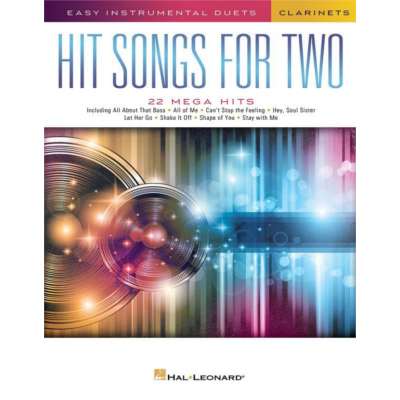 Hit Songs for Two Clarinets-Woodwind-Hal Leonard-Engadine Music