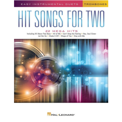 Hit Songs for Two Trombones-Brass-Hal Leonard-Engadine Music