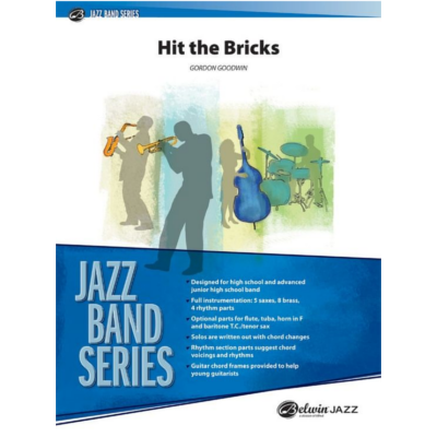 Hit the Bricks, Gordon Goodwin Stage Band Chart Grade 3-Stage Band chart-Alfred-Engadine Music
