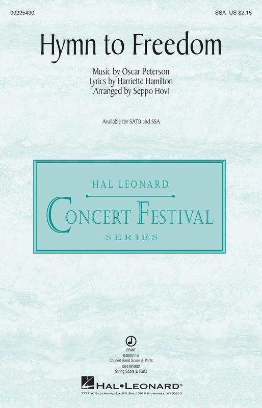 Hymn to Freedom Oscar Peterson Arr. Paul Read Choral-Choral-Hal Leonard-Engadine Music
