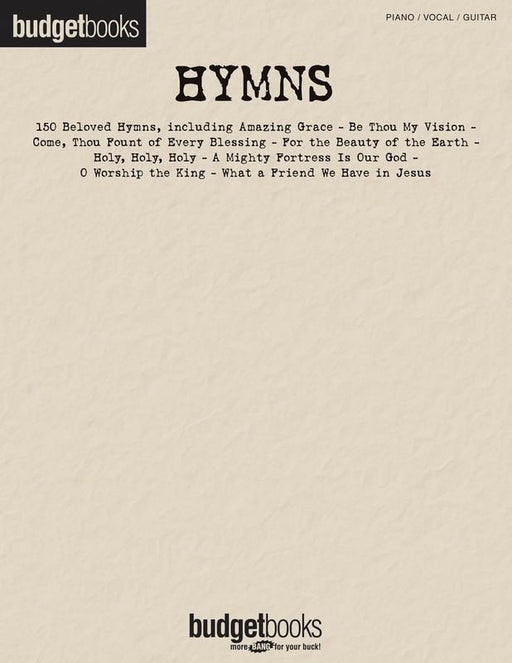 Budget Books - Hymns-Piano Vocal & Guitar-Hal Leonard-Engadine Music