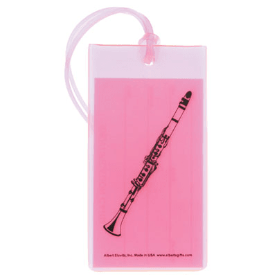 ID Tag Soft Rubber Clarinet-Giftware Accessories-Engadine Music-Engadine Music