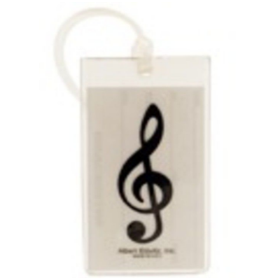 ID Tag Soft Rubber G Clef-Giftware Accessories-Engadine Music-Engadine Music