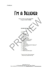 I'm A Believer, Arr. Joan Thorp Concert Band Grade 1.5
