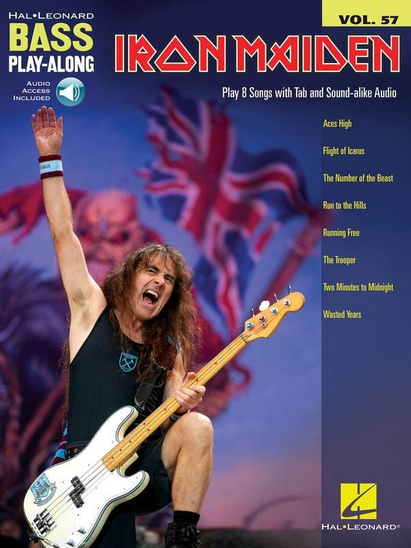 Iron Maiden, Bass Play-Along Volume 57-Guitar & Folk-Hal Leonard-Engadine Music