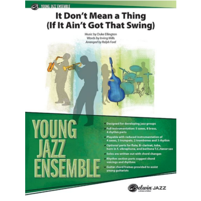 It Don't Mean a Thing (If It Ain't Got That Swing), Duke Ellington Arr. Ralph Ford Stage Band Chart Grade 2.5-Stage Band chart-Alfred-Engadine Music