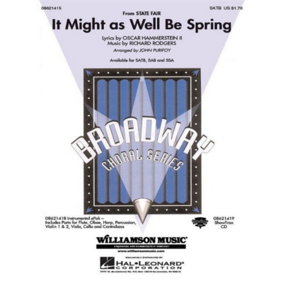 It Might as Well Be Spring (from the film State Fair) Arr. John Purifoy Choral-Choral-Hal Leonard-Engadine Music