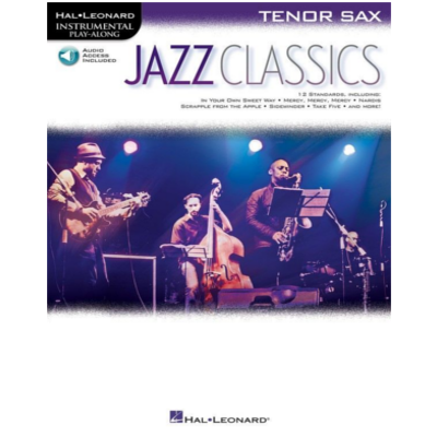 Jazz Classics for Tenor Saxophone-Instrumental Solo Series-Hal Leonard-Engadine Music