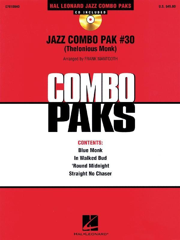 Jazz Combo Pak #30 (Thelonious Monk)-Jazz Combo-Hal Leonard-Engadine Music