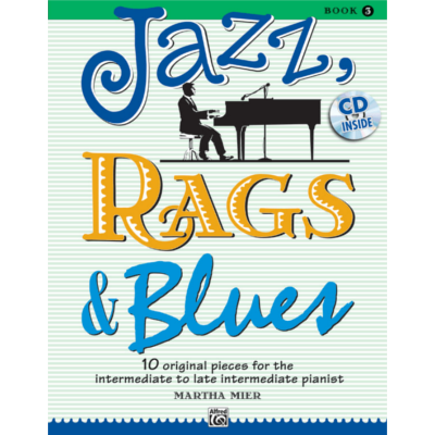Jazz, Rags & Blues, Book 3 Bk/CD-Piano & Keyboard-Alfred-Engadine Music