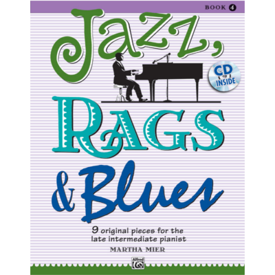 Jazz, Rags & Blues, Book 4 Bk/CD-Piano & Keyboard-Alfred-Engadine Music