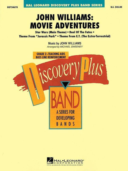 John Williams: Movie Adventures, Arr. Michael Sweeney Concert Band Grade 2-Concert Band-Hal Leonard-Engadine Music