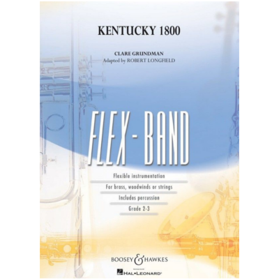 Kentucky 1800, Grundman Arr. Robert Longfield Flexband Arrangement Grade 2-3-Flexband Arrangement-Hal Leonard-Engadine Music