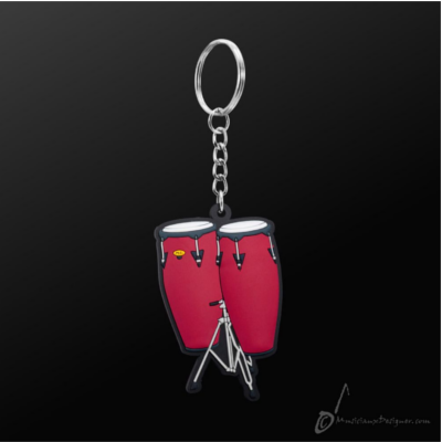 Key Chain Congo-Giftware Accessories-Engadine Music-Brown-Engadine Music