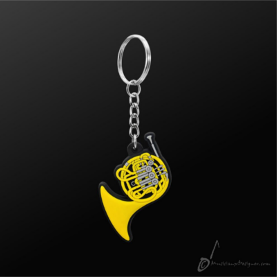 Key Chain French Horn-Giftware Accessories-Engadine Music-Engadine Music