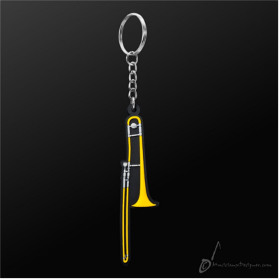 Key Chain Trombone-Giftware Accessories-Engadine Music-Engadine Music