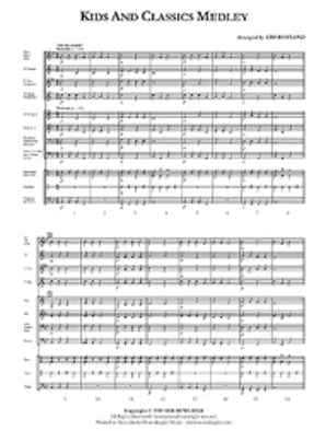 Kids and Classics Medley, Tim Rowland Concert Band Grade 1-Concert Band-Hosenbugler-Engadine Music