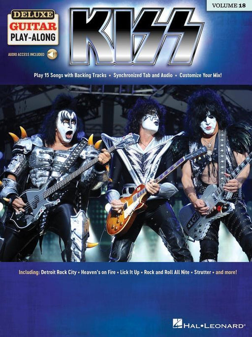 Kiss, Deluxe Guitar Play-Along Volume 18-Guitar & Folk-Hal Leonard-Engadine Music