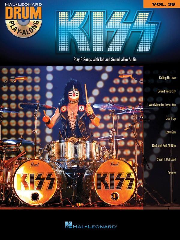 Kiss, Drum Play-Along Volume 39-Percussion-Hal Leonard-Engadine Music