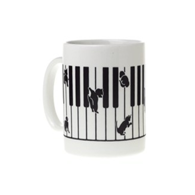 Kitten on Keys Mug-homeware-Engadine Music-Engadine Music