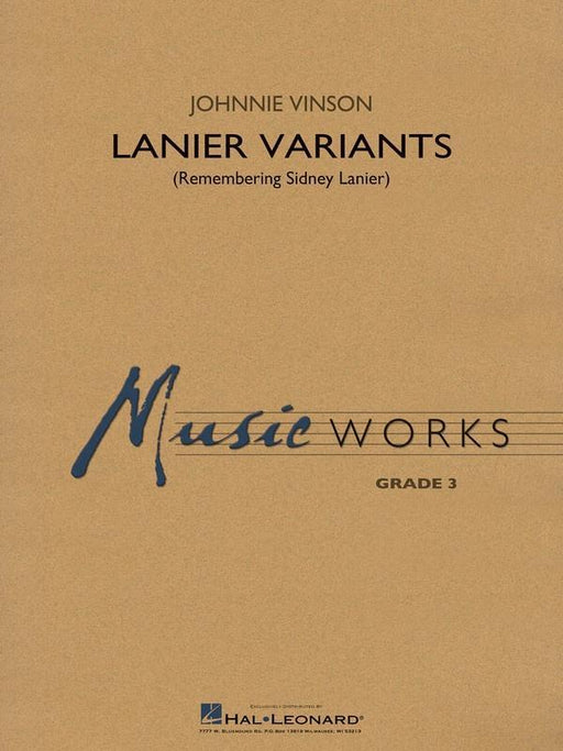 Lanier Variants, Johnnie Vinson Concert Band Grade 3-Concert Band-Hal Leonard-Engadine Music