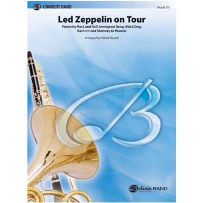 Led Zeppelin On Tour Arr. Roszell Concert Band Chart Grade 3.5-Concert Band chart-Alfred-Engadine Music