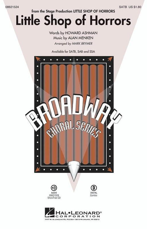 Little Shop of Horrors, Menken & Ashman Arr. Mark Brymer Choral Showtrax CD-Choral-Hal Leonard-Engadine Music