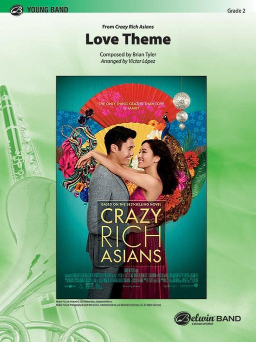 Love Theme From Crazy Rich Asians, Arr. Victor Lopez Concert Band Chart Grade 2-Concert Band Chart-Alfred-Engadine Music