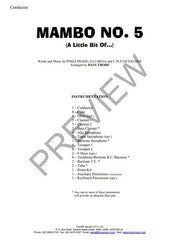 Mambo No.5 (A Little Bit Of...), Arr. Joan Thorp Concert Band Grade 1.5