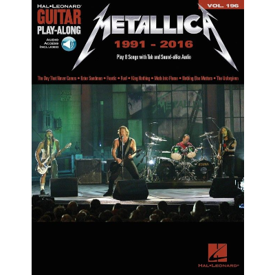 Metallica: 1991-2016 Guitar Play-Along Volume 196-Guitar & Folk-Hal Leonard-Engadine Music