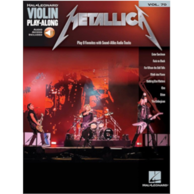 Metallica, Violin Play-Along Volume 70-Strings-Hal Leonard-Engadine Music