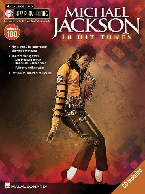 Michael Jackson, Jazz Play-Along Volume 180-Jazz-Hal Leonard-Engadine Music