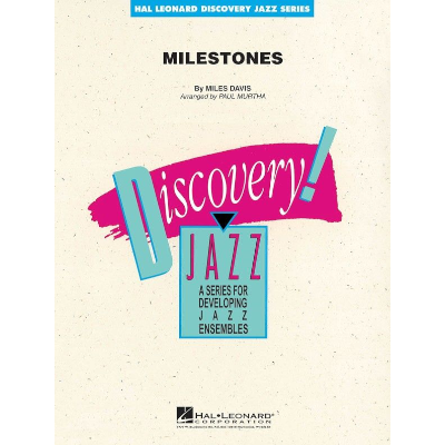 Milestones, Miles Davis Arr. Paul Murtha Stage Band Grade 1-2-Stage Band chart-Hal Leonard-Engadine Music