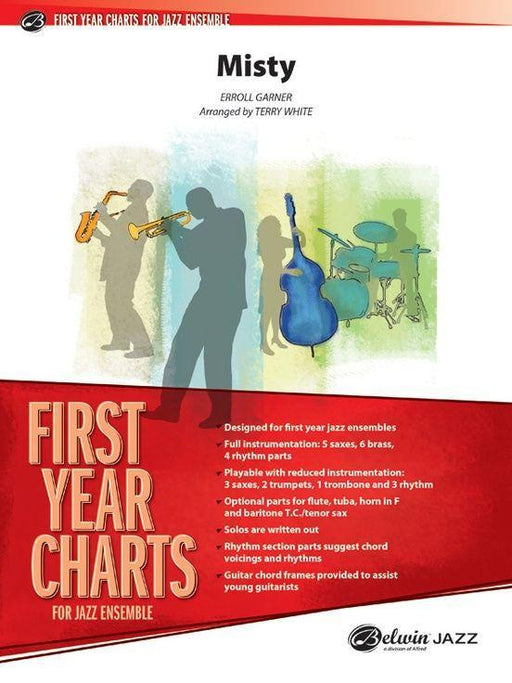 Misty, Garner Arr. Terry White Stage Band Chart Grade 1-Stage Band chart-Alfred-Engadine Music
