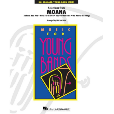 Moana (Selections from) Arr. Jay Bocook Concert Band Chart Grade 3-Concert Band Chart-Hal Leonard-Engadine Music