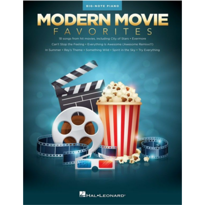 Modern Movie Favorites for Big-Note Piano-Big Note Piano-Hal Leonard-Engadine Music