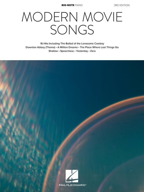 Modern Movie Songs - 3rd Edition, Big Note Piano