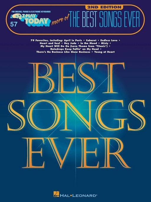 More of the Best Songs Ever - 2nd Edition-Piano & Keyboard-Hal Leonard-Engadine Music