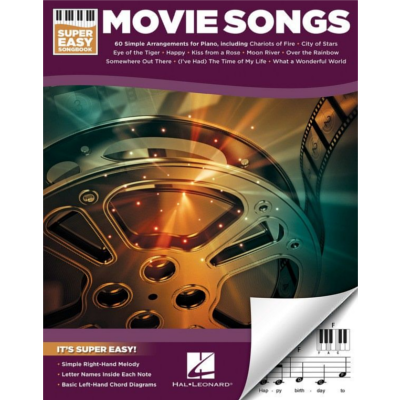 Movie Songs - Super Easy Songbook, Easy Piano-Easy Piano-Hal Leonard-Engadine Music