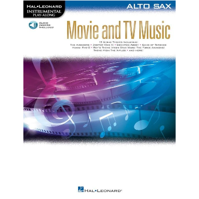 Movie and TV Music for Alto Saxophone-Woodwind-Hal Leonard-Engadine Music