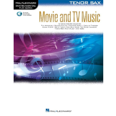 Movie and TV Music for Tenor Saxophone-Woodwind-Hal Leonard-Engadine Music