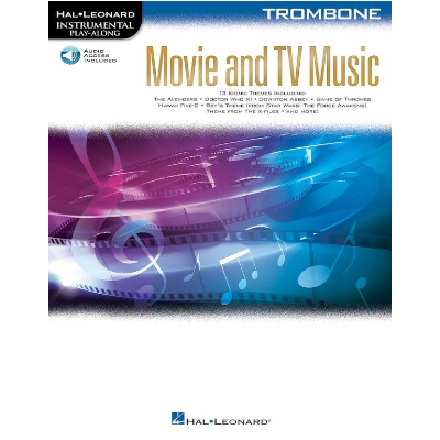 Movie and TV Music for Trombone-Brass-Hal Leonard-Engadine Music