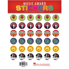 Music Award Stickers-Stationery-Hal Leonard-Engadine Music