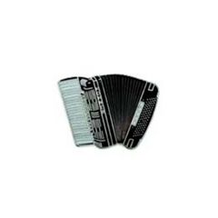 Music Pin Accordion Black-Giftware Accessories-Engadine Music-Engadine Music