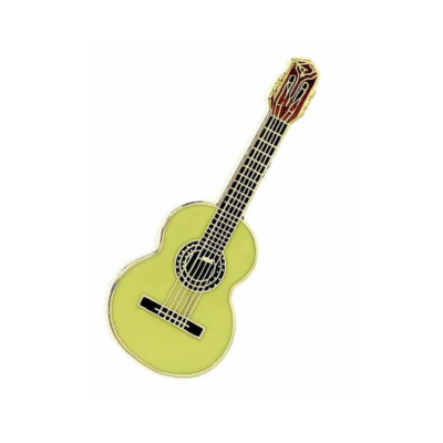 Music Pin Classical Guitar Cedar-Giftware Accessories-Engadine Music-Engadine Music