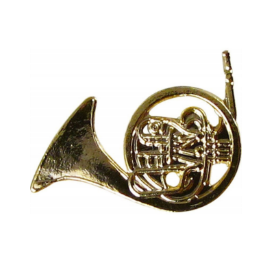 Music Pin French Horn-Giftware Accessories-Engadine Music-Engadine Music