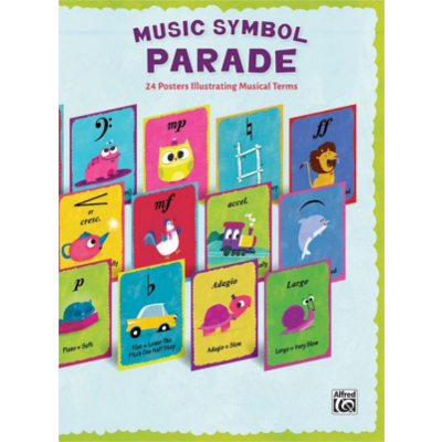 Music Symbol Parade - 24 Posters Illustrating Musical Terms-Classroom-Alfred-Engadine Music