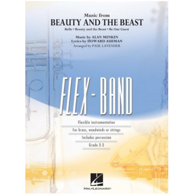 Music from Beauty and the Beast Arr. Paul Lavender Flexband Arrangement Grade 2-3-Flexband Arrangement-Hal Leonard-Engadine Music