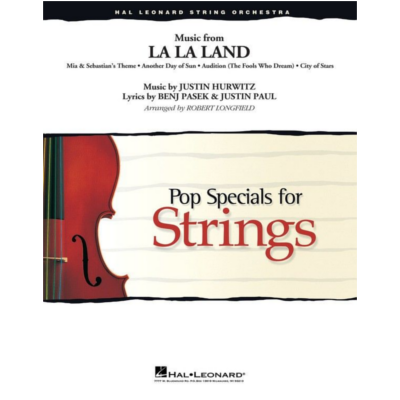 Music from La La Land Arr. Robert Longfield Concert Band Chart Grade 3-4-String Orchestra-Hal Leonard-Engadine Music